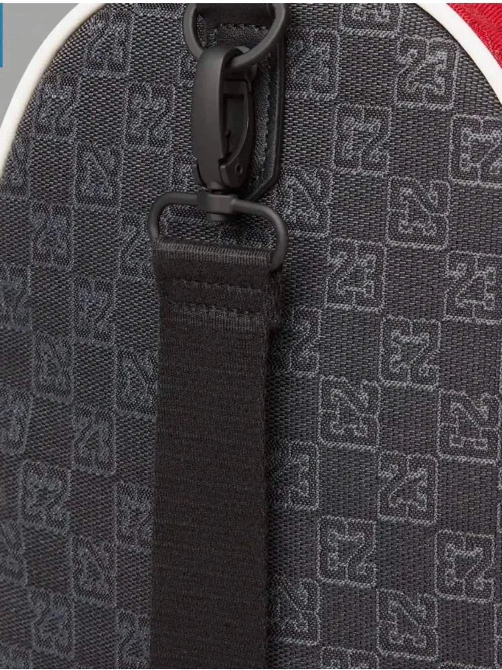 Jordan Monogram Duffle Bag Large in Varsity Red and Black NIKE